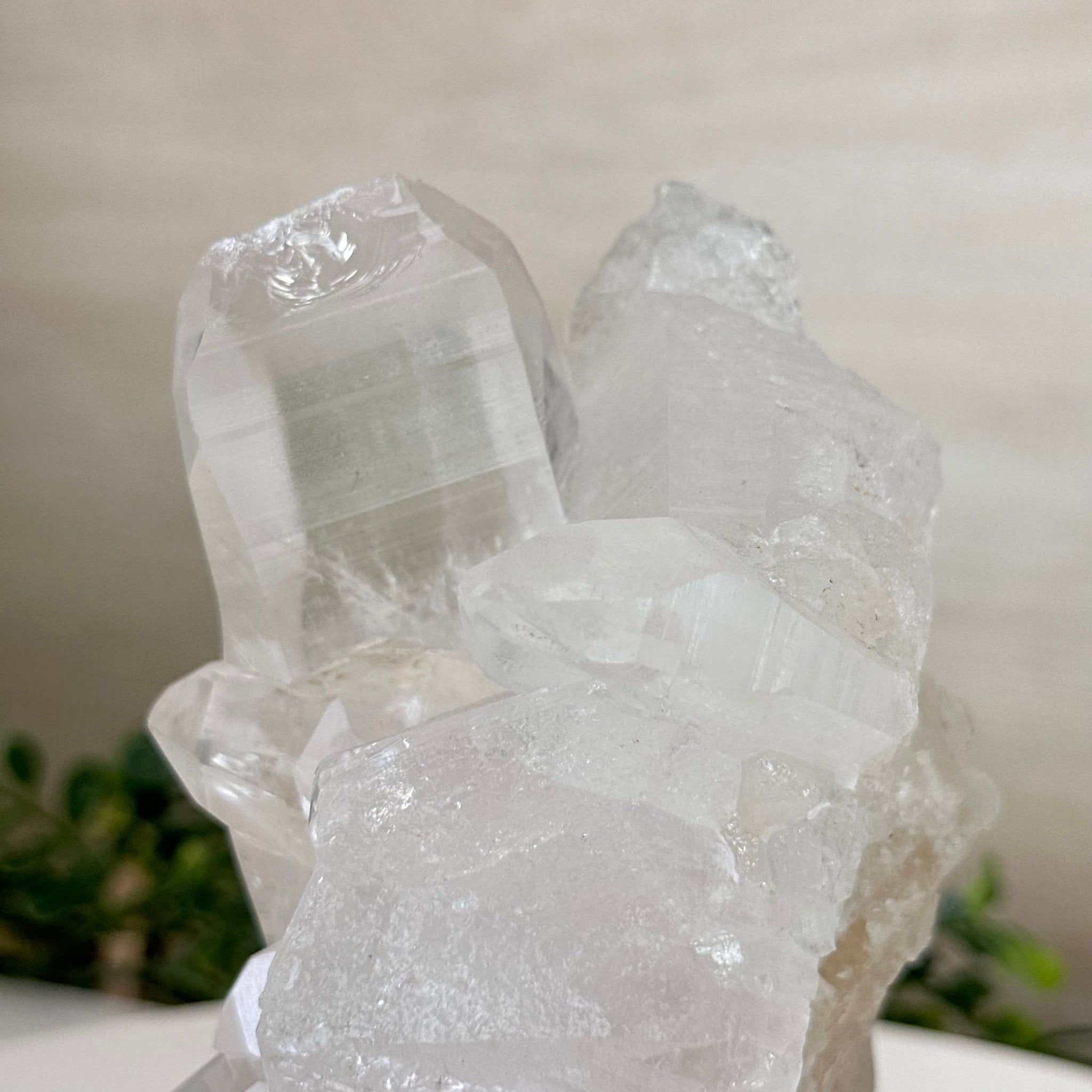 Clear Quartz Crystal Point on a Metal Stand, 2.4 lbs & 6.5" Tall #3122CQ - 015 - Brazil GemsBrazil GemsClear Quartz Crystal Point on a Metal Stand, 2.4 lbs & 6.5" Tall #3122CQ - 015Crystal Points3122CQ - 015