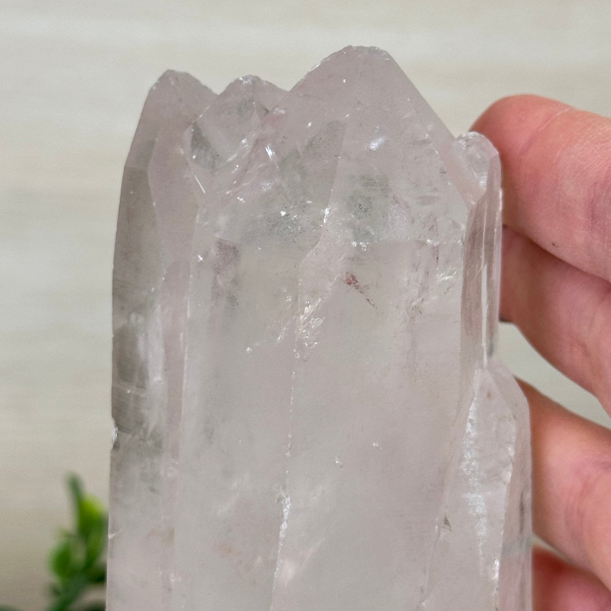 Clear Quartz Crystal Point on a Metal Stand, 2.4 lbs & 7.7" Tall #3122CQ - 014 - Brazil GemsBrazil GemsClear Quartz Crystal Point on a Metal Stand, 2.4 lbs & 7.7" Tall #3122CQ - 014Crystal Points3122CQ - 014