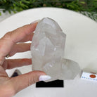 Clear Quartz Crystal Point on a Metal Stand, 2.4 lbs & 7.7" Tall #3122CQ - 014 - Brazil GemsBrazil GemsClear Quartz Crystal Point on a Metal Stand, 2.4 lbs & 7.7" Tall #3122CQ - 014Crystal Points3122CQ - 014