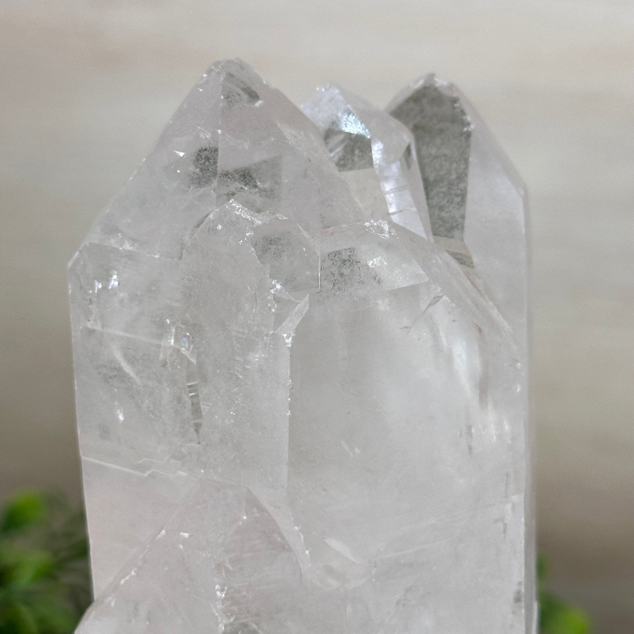 Clear Quartz Crystal Point on a Metal Stand, 2.4 lbs & 7.7" Tall #3122CQ - 014 - Brazil GemsBrazil GemsClear Quartz Crystal Point on a Metal Stand, 2.4 lbs & 7.7" Tall #3122CQ - 014Crystal Points3122CQ - 014