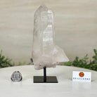 Clear Quartz Crystal Point on a Metal Stand, 2.4 lbs & 7.7" Tall #3122CQ - 014 - Brazil GemsBrazil GemsClear Quartz Crystal Point on a Metal Stand, 2.4 lbs & 7.7" Tall #3122CQ - 014Crystal Points3122CQ - 014