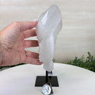 Clear Quartz Crystal Point on a Metal Stand, 3 lbs & 8.4" Tall #3122CQ - 023 - Brazil GemsBrazil GemsClear Quartz Crystal Point on a Metal Stand, 3 lbs & 8.4" Tall #3122CQ - 023Crystal Points3122CQ - 023