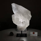 Clear Quartz Crystal Point on a Metal Stand, 3 lbs & 8.4" Tall #3122CQ - 023 - Brazil GemsBrazil GemsClear Quartz Crystal Point on a Metal Stand, 3 lbs & 8.4" Tall #3122CQ - 023Crystal Points3122CQ - 023