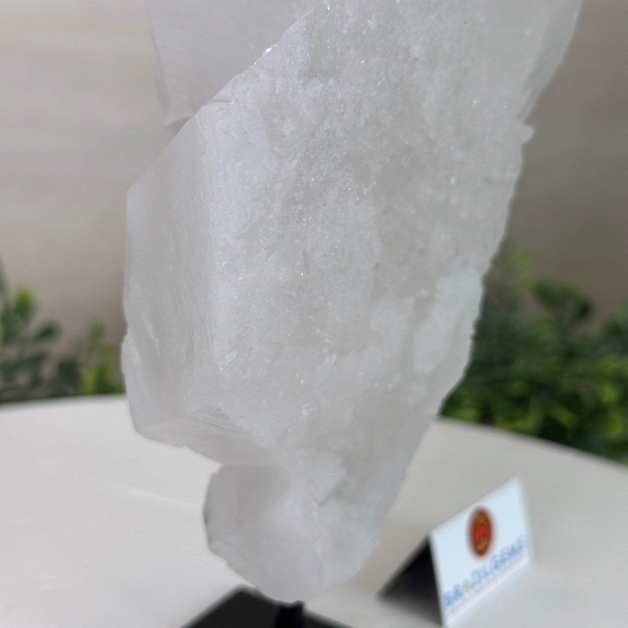 Clear Quartz Crystal Point on a Metal Stand, 3 lbs & 8.4" Tall #3122CQ - 023 - Brazil GemsBrazil GemsClear Quartz Crystal Point on a Metal Stand, 3 lbs & 8.4" Tall #3122CQ - 023Crystal Points3122CQ - 023