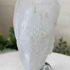 Clear Quartz Crystal Point on a Metal Stand, 3 lbs & 8.4" Tall #3122CQ - 023 - Brazil GemsBrazil GemsClear Quartz Crystal Point on a Metal Stand, 3 lbs & 8.4" Tall #3122CQ - 023Crystal Points3122CQ - 023