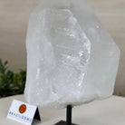 Clear Quartz Crystal Point on a Metal Stand, 3.1 lbs & 6.8" Tall #3122CQ - 024 - Brazil GemsBrazil GemsClear Quartz Crystal Point on a Metal Stand, 3.1 lbs & 6.8" Tall #3122CQ - 024Crystal Points3122CQ - 024