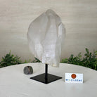 Clear Quartz Crystal Point on a Metal Stand, 3.6 lbs & 7.6" Tall #3122CQ - 016 - Brazil GemsBrazil GemsClear Quartz Crystal Point on a Metal Stand, 3.6 lbs & 7.6" Tall #3122CQ - 016Crystal Points3122CQ - 016