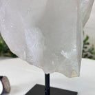 Clear Quartz Crystal Point on a Metal Stand, 3.6 lbs & 7.6" Tall #3122CQ - 016 - Brazil GemsBrazil GemsClear Quartz Crystal Point on a Metal Stand, 3.6 lbs & 7.6" Tall #3122CQ - 016Crystal Points3122CQ - 016