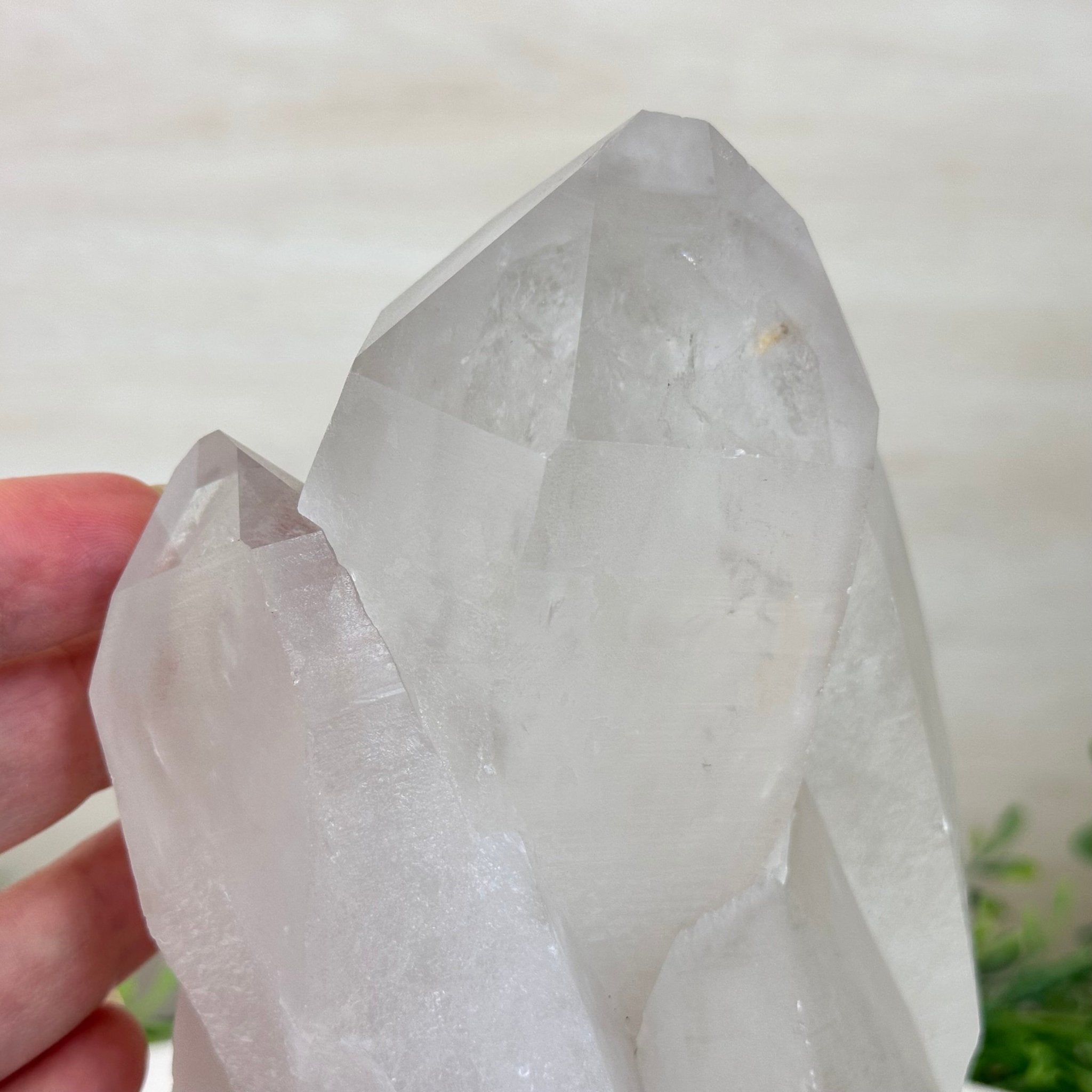 Clear Quartz Crystal Point on a Metal Stand, 3.6 lbs & 7.6" Tall #3122CQ - 016 - Brazil GemsBrazil GemsClear Quartz Crystal Point on a Metal Stand, 3.6 lbs & 7.6" Tall #3122CQ - 016Crystal Points3122CQ - 016