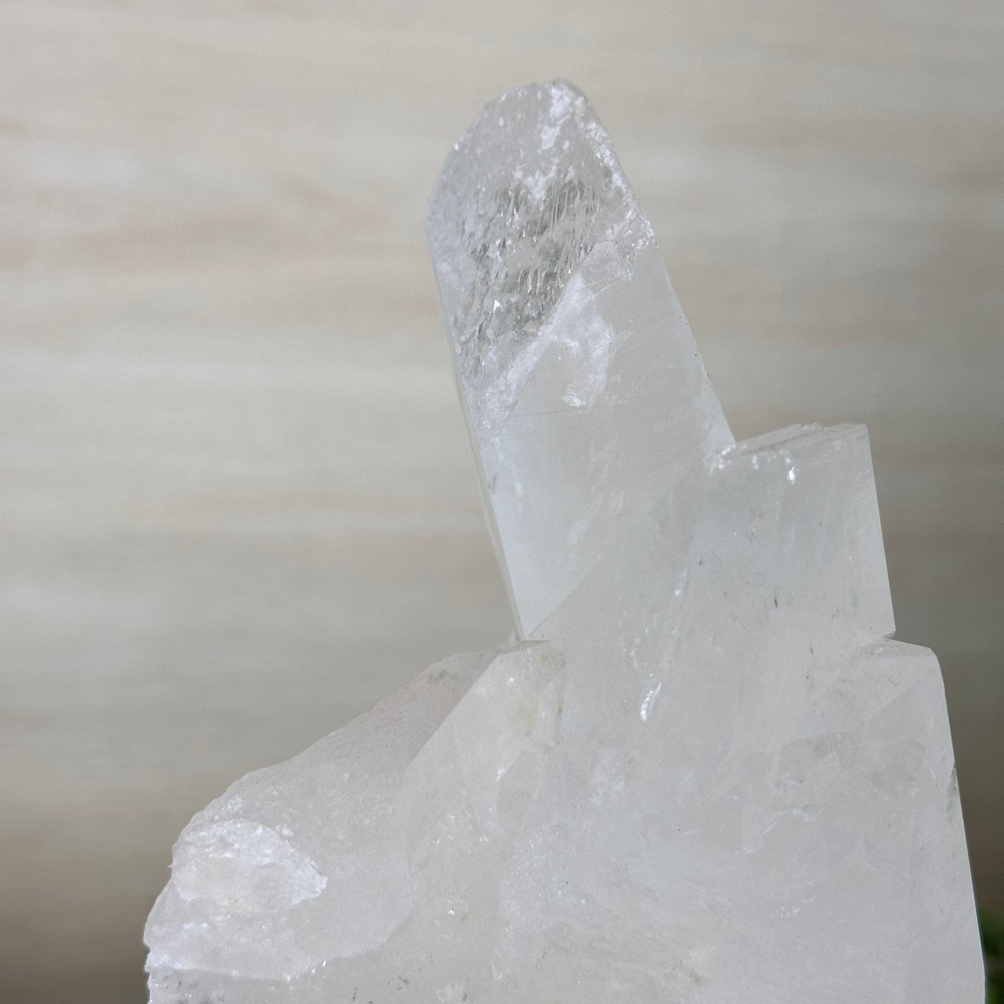 Clear Quartz Crystal Point on a Metal Stand, 3.8 lbs & 10.3" Tall #3122CQ - 025 - Brazil GemsBrazil GemsClear Quartz Crystal Point on a Metal Stand, 3.8 lbs & 10.3" Tall #3122CQ - 025Crystal Points3122CQ - 025