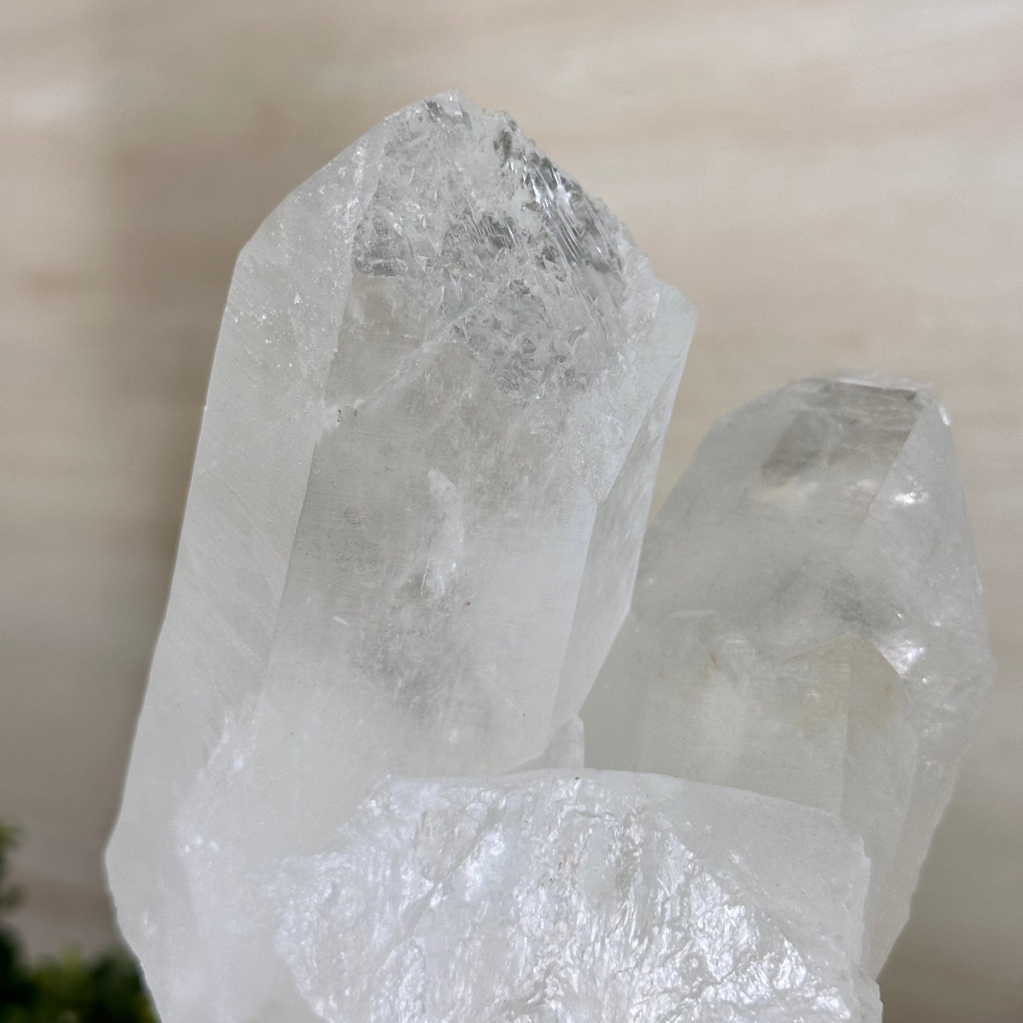 Clear Quartz Crystal Point on a Metal Stand, 3.8 lbs & 10.3" Tall #3122CQ - 025 - Brazil GemsBrazil GemsClear Quartz Crystal Point on a Metal Stand, 3.8 lbs & 10.3" Tall #3122CQ - 025Crystal Points3122CQ - 025