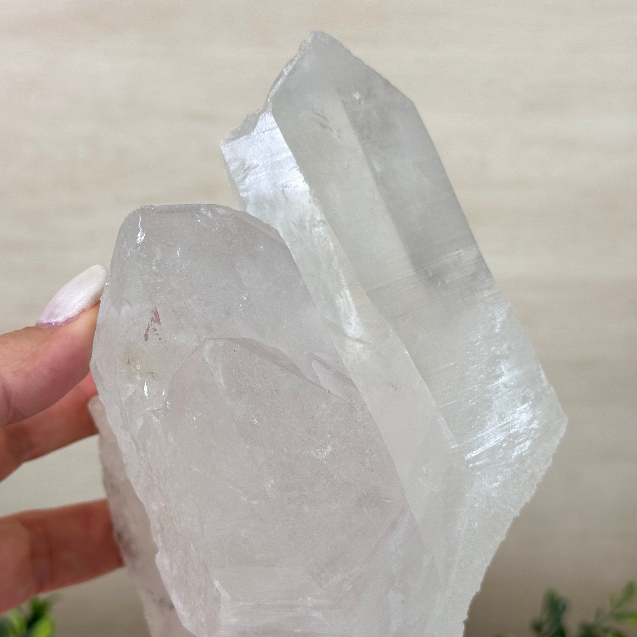 Clear Quartz Crystal Point on a Metal Stand, 3.8 lbs & 10.3" Tall #3122CQ - 025 - Brazil GemsBrazil GemsClear Quartz Crystal Point on a Metal Stand, 3.8 lbs & 10.3" Tall #3122CQ - 025Crystal Points3122CQ - 025