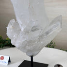 Clear Quartz Crystal Point on a Metal Stand, 4.4 lbs & 10.2" Tall #3122CQ - 026 - Brazil GemsBrazil GemsClear Quartz Crystal Point on a Metal Stand, 4.4 lbs & 10.2" Tall #3122CQ - 026Crystal Points3122CQ - 026