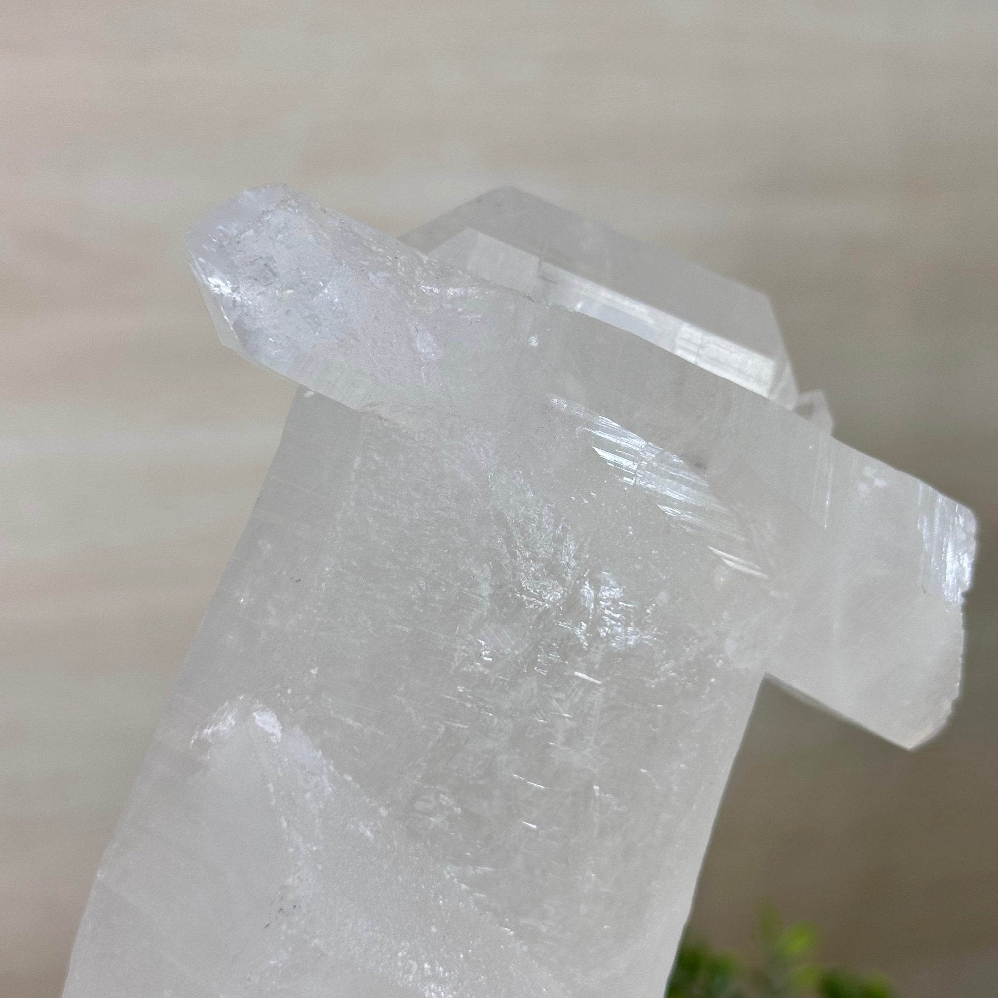 Clear Quartz Crystal Point on a Metal Stand, 4.4 lbs & 10.2" Tall #3122CQ - 026 - Brazil GemsBrazil GemsClear Quartz Crystal Point on a Metal Stand, 4.4 lbs & 10.2" Tall #3122CQ - 026Crystal Points3122CQ - 026