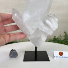 Clear Quartz Crystal Point on a Metal Stand, 4.4 lbs & 10.2" Tall #3122CQ - 026 - Brazil GemsBrazil GemsClear Quartz Crystal Point on a Metal Stand, 4.4 lbs & 10.2" Tall #3122CQ - 026Crystal Points3122CQ - 026