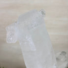 Clear Quartz Crystal Point on a Metal Stand, 4.4 lbs & 10.2" Tall #3122CQ - 026 - Brazil GemsBrazil GemsClear Quartz Crystal Point on a Metal Stand, 4.4 lbs & 10.2" Tall #3122CQ - 026Crystal Points3122CQ - 026