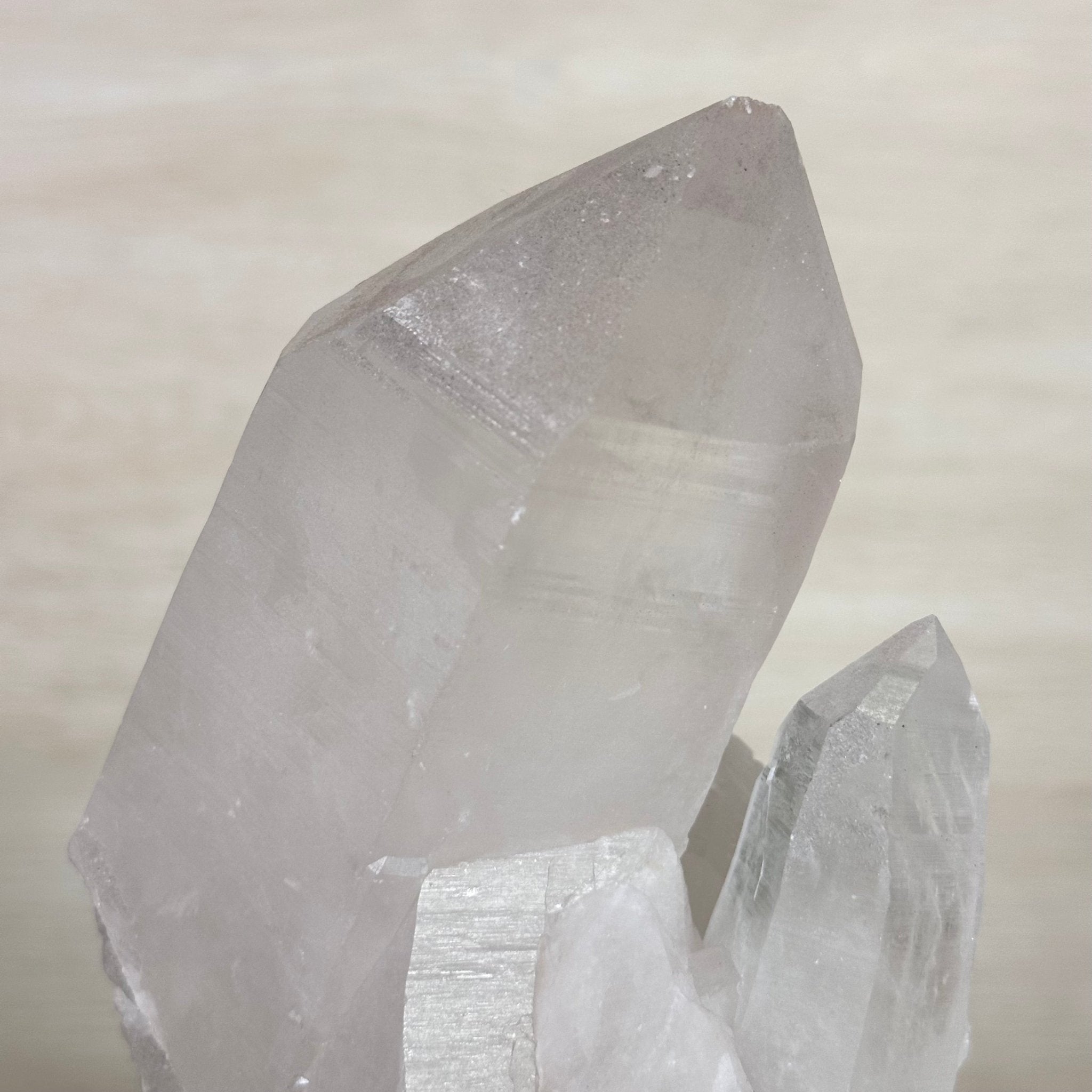 Clear Quartz Crystal Point on a Metal Stand, 5 lbs & 10.4" Tall #3122CQ - 027 - Brazil GemsBrazil GemsClear Quartz Crystal Point on a Metal Stand, 5 lbs & 10.4" Tall #3122CQ - 027Crystal Points3122CQ - 027