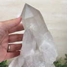 Clear Quartz Crystal Point on a Metal Stand, 5 lbs & 10.4" Tall #3122CQ - 027 - Brazil GemsBrazil GemsClear Quartz Crystal Point on a Metal Stand, 5 lbs & 10.4" Tall #3122CQ - 027Crystal Points3122CQ - 027