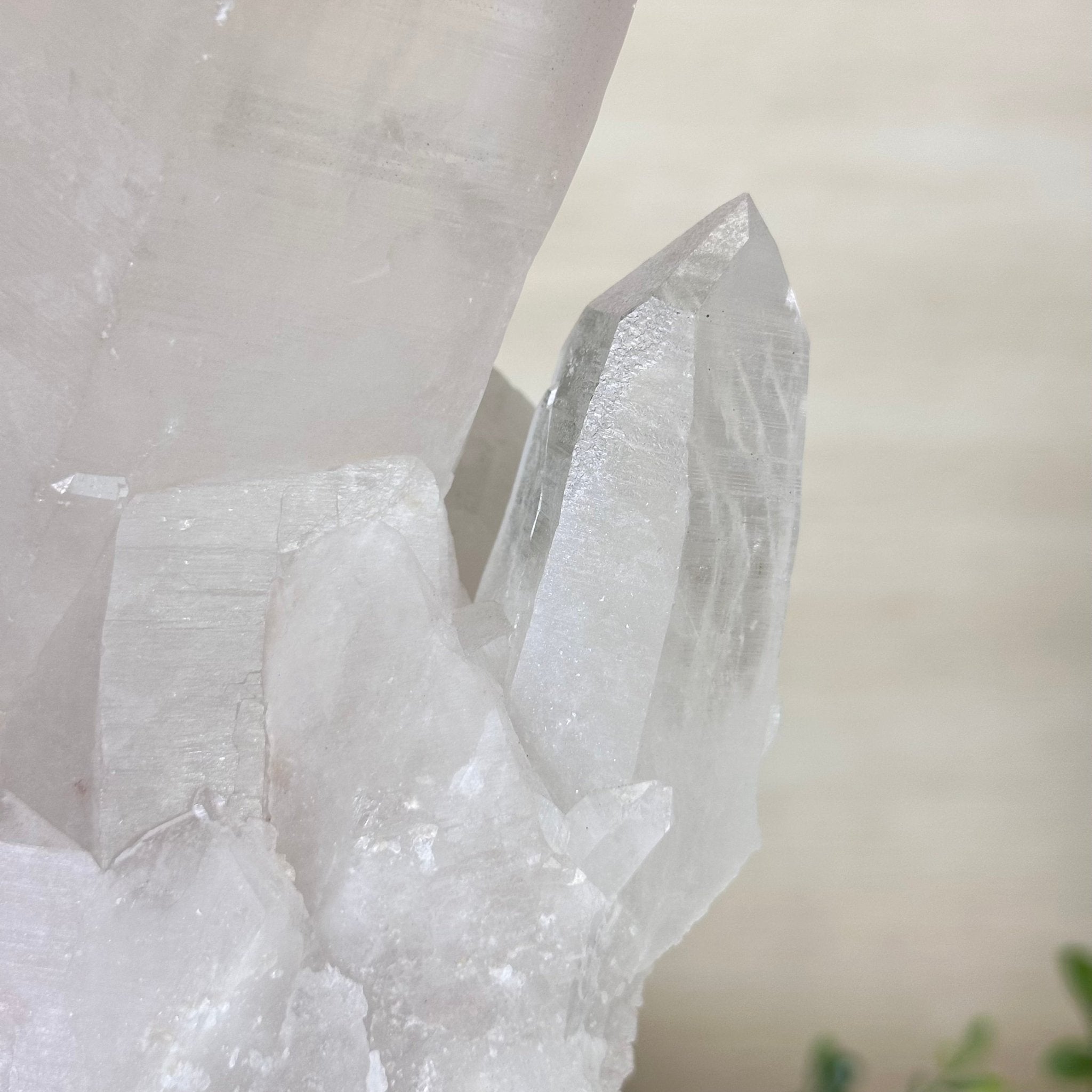 Clear Quartz Crystal Point on a Metal Stand, 5 lbs & 10.4" Tall #3122CQ - 027 - Brazil GemsBrazil GemsClear Quartz Crystal Point on a Metal Stand, 5 lbs & 10.4" Tall #3122CQ - 027Crystal Points3122CQ - 027