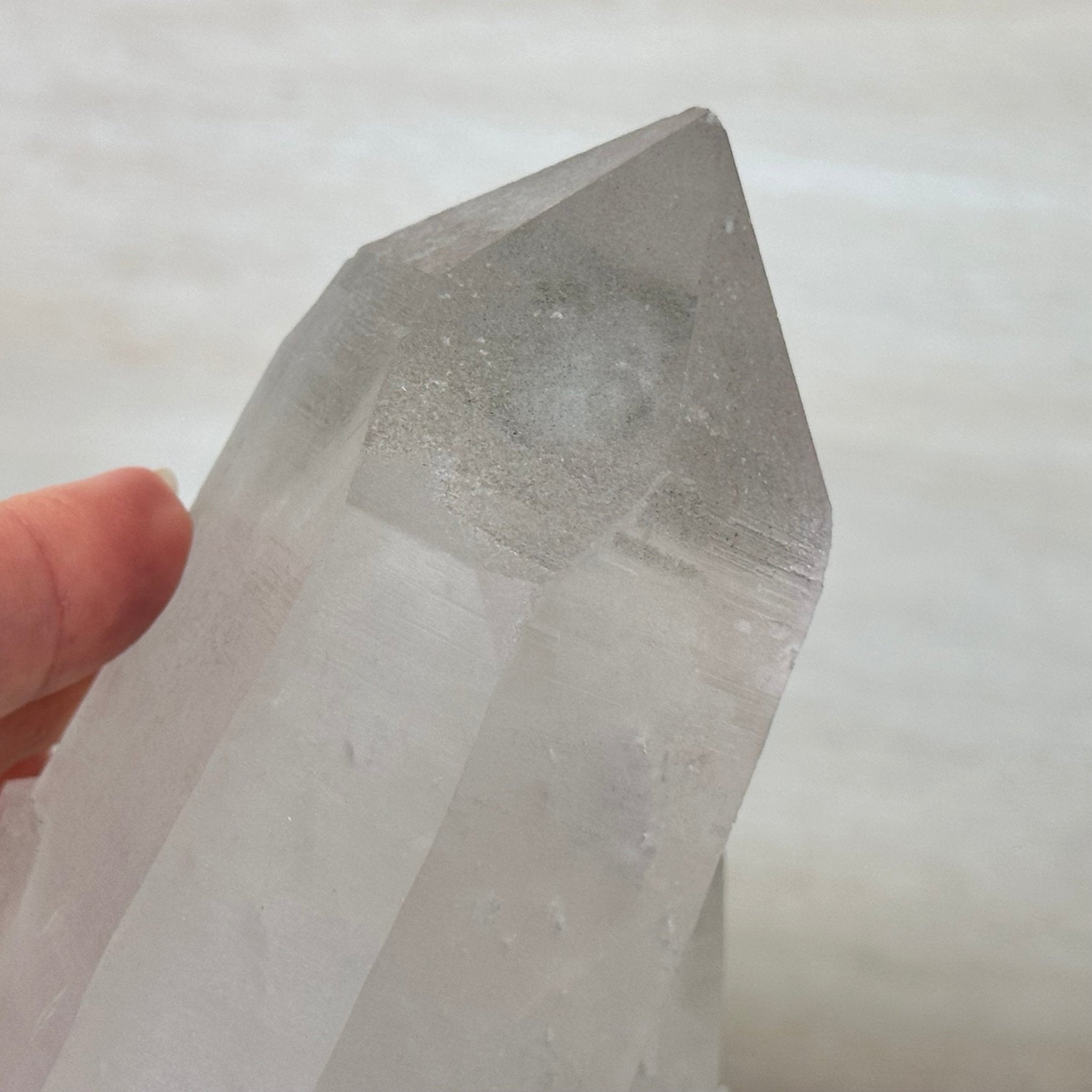 Clear Quartz Crystal Point on a Metal Stand, 5 lbs & 10.4" Tall #3122CQ - 027 - Brazil GemsBrazil GemsClear Quartz Crystal Point on a Metal Stand, 5 lbs & 10.4" Tall #3122CQ - 027Crystal Points3122CQ - 027