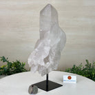 Clear Quartz Crystal Point on a Metal Stand, 5 lbs & 10.4" Tall #3122CQ - 027 - Brazil GemsBrazil GemsClear Quartz Crystal Point on a Metal Stand, 5 lbs & 10.4" Tall #3122CQ - 027Crystal Points3122CQ - 027