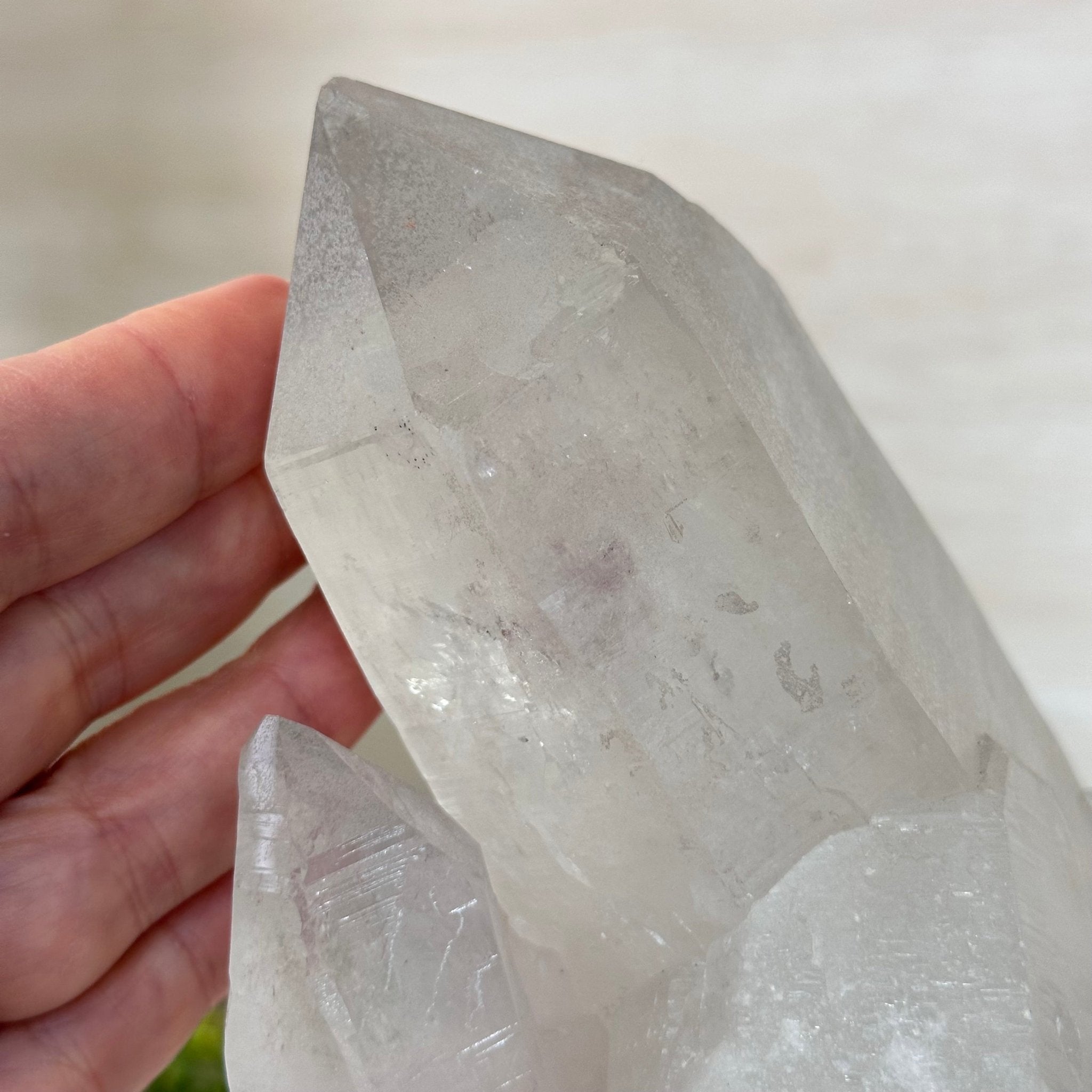 Clear Quartz Crystal Point on a Metal Stand, 5 lbs & 10.4" Tall #3122CQ - 027 - Brazil GemsBrazil GemsClear Quartz Crystal Point on a Metal Stand, 5 lbs & 10.4" Tall #3122CQ - 027Crystal Points3122CQ - 027