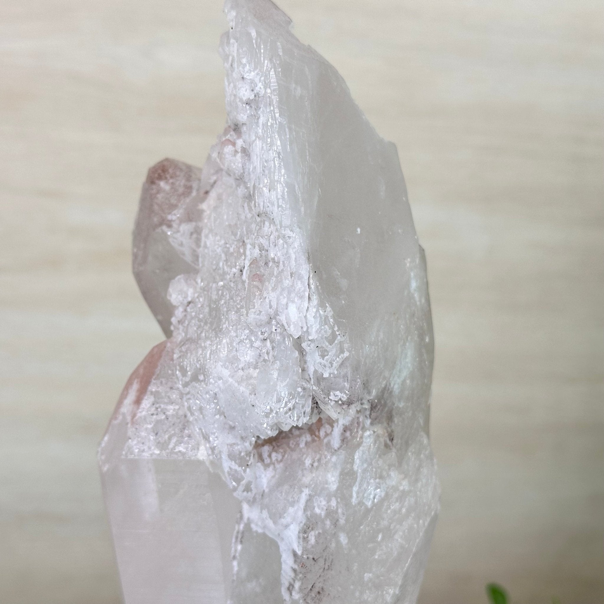 Clear Quartz Crystal Point on a Metal Stand, 5.1 lbs & 12.6" Tall #3122CQ - 017 - Brazil GemsBrazil GemsClear Quartz Crystal Point on a Metal Stand, 5.1 lbs & 12.6" Tall #3122CQ - 017Crystal Points3122CQ - 017