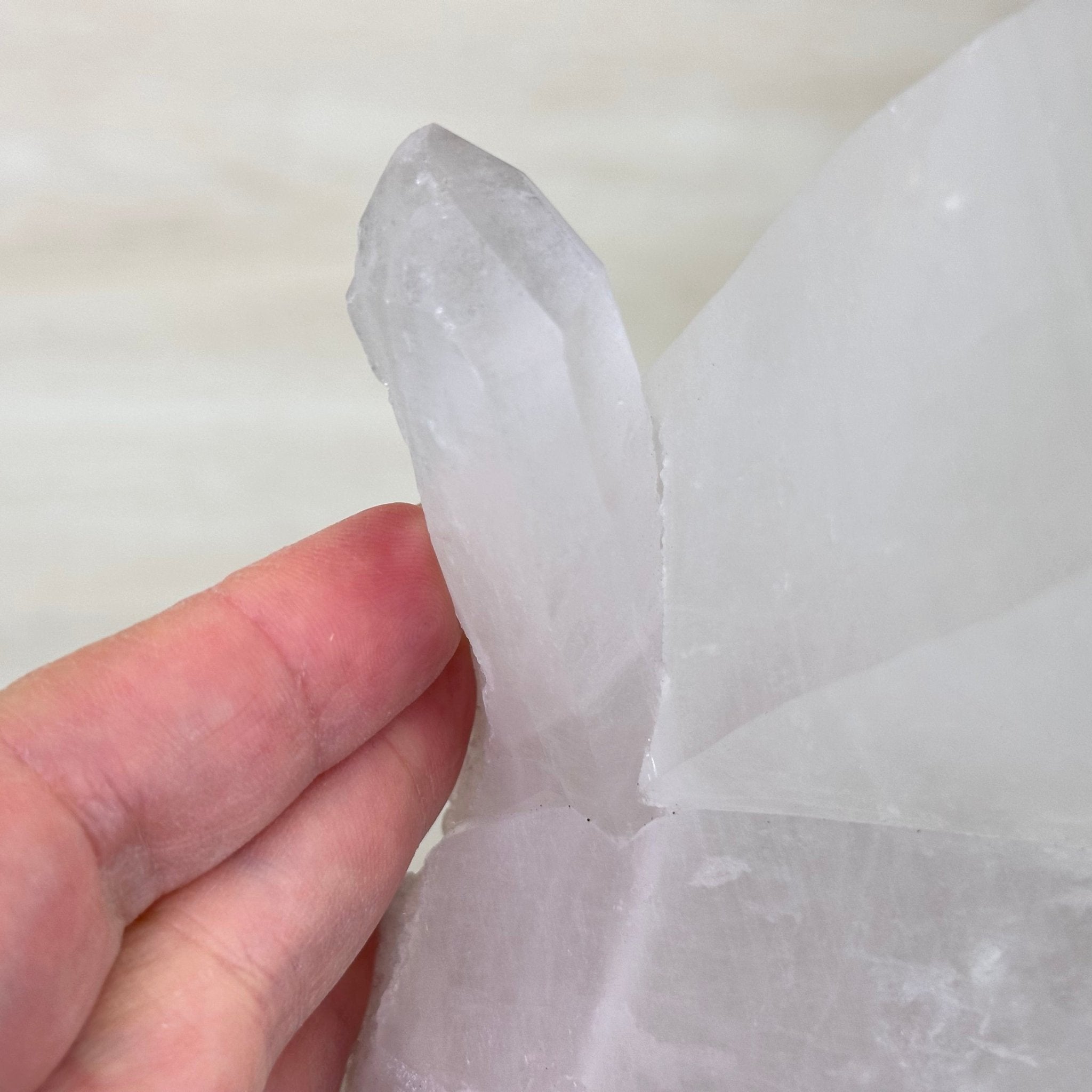 Clear Quartz Crystal Point on a Metal Stand, 8.2 lbs & 10.6" Tall #3122CQ - 018 - Brazil GemsBrazil GemsClear Quartz Crystal Point on a Metal Stand, 8.2 lbs & 10.6" Tall #3122CQ - 018Crystal Points