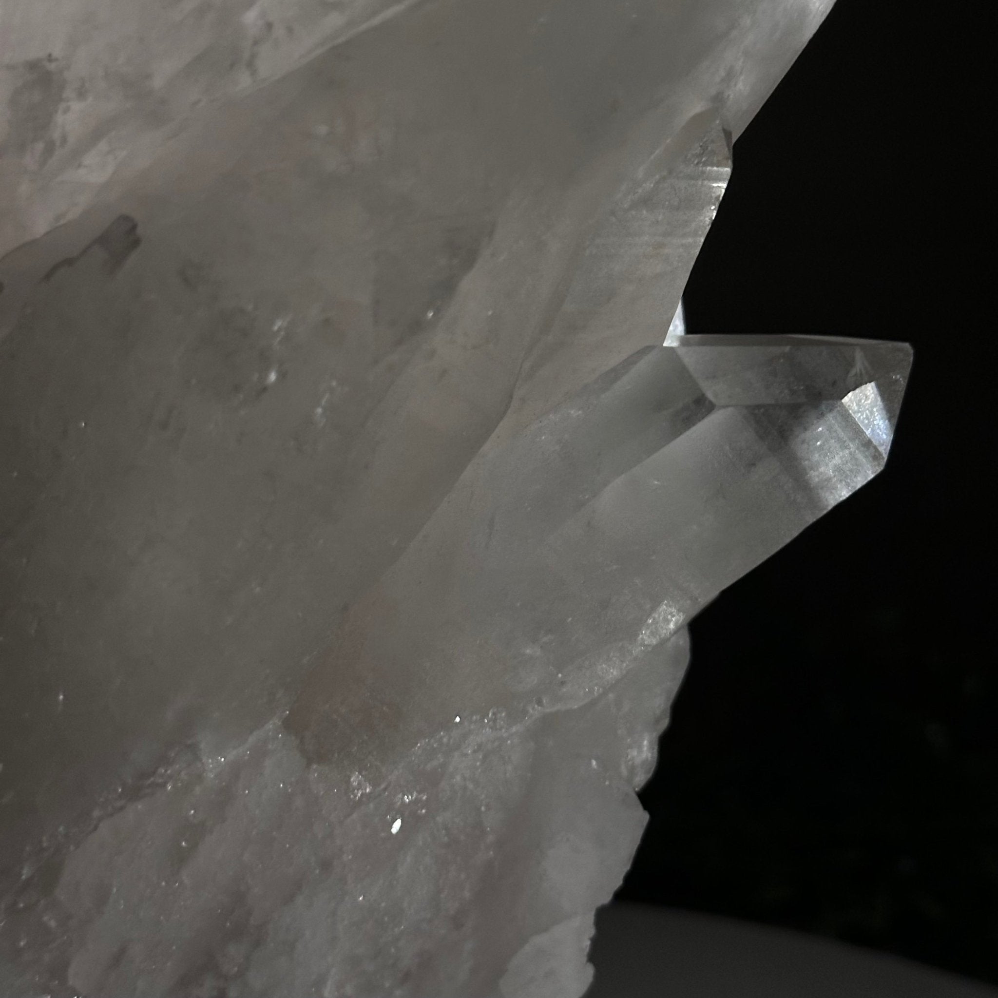 Clear Quartz Crystal Point on a Metal Stand, 8.2 lbs & 10.6" Tall #3122CQ - 018 - Brazil GemsBrazil GemsClear Quartz Crystal Point on a Metal Stand, 8.2 lbs & 10.6" Tall #3122CQ - 018Crystal Points