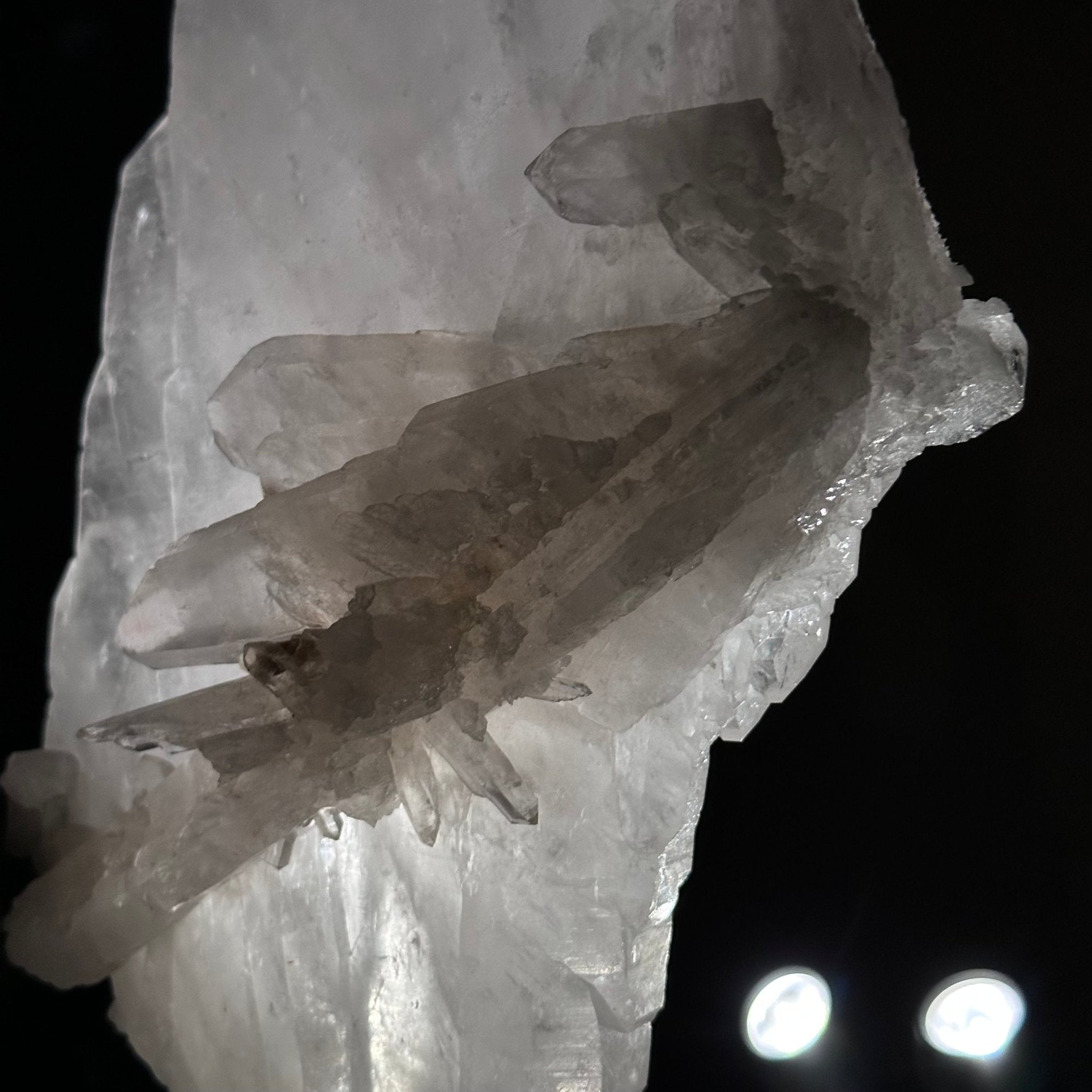 Clear Quartz Crystal Point on a Metal Stand, 9.3 lbs & 15.9" Tall #3122CQ - 020 - Brazil GemsBrazil GemsClear Quartz Crystal Point on a Metal Stand, 9.3 lbs & 15.9" Tall #3122CQ - 020Crystal Points3122CQ - 020