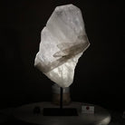 Clear Quartz Crystal Point on a Metal Stand, 9.3 lbs & 15.9" Tall #3122CQ - 020 - Brazil GemsBrazil GemsClear Quartz Crystal Point on a Metal Stand, 9.3 lbs & 15.9" Tall #3122CQ - 020Crystal Points3122CQ - 020