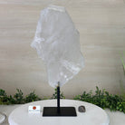 Clear Quartz Crystal Point on a Metal Stand, 9.3 lbs & 15.9" Tall #3122CQ - 020 - Brazil GemsBrazil GemsClear Quartz Crystal Point on a Metal Stand, 9.3 lbs & 15.9" Tall #3122CQ - 020Crystal Points3122CQ - 020