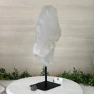 Clear Quartz Crystal Point on a Metal Stand, 9.3 lbs & 15.9" Tall #3122CQ - 020 - Brazil GemsBrazil GemsClear Quartz Crystal Point on a Metal Stand, 9.3 lbs & 15.9" Tall #3122CQ - 020Crystal Points3122CQ - 020