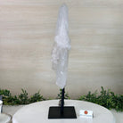 Clear Quartz Crystal Point on a Metal Stand, 9.3 lbs & 15.9" Tall #3122CQ - 020 - Brazil GemsBrazil GemsClear Quartz Crystal Point on a Metal Stand, 9.3 lbs & 15.9" Tall #3122CQ - 020Crystal Points3122CQ - 020