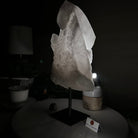 Clear Quartz Crystal Point on a Metal Stand, 9.8 lbs & 13.9" Tall #3122CQ - 028 - Brazil GemsBrazil GemsClear Quartz Crystal Point on a Metal Stand, 9.8 lbs & 13.9" Tall #3122CQ - 028Crystal Points3122CQ - 028