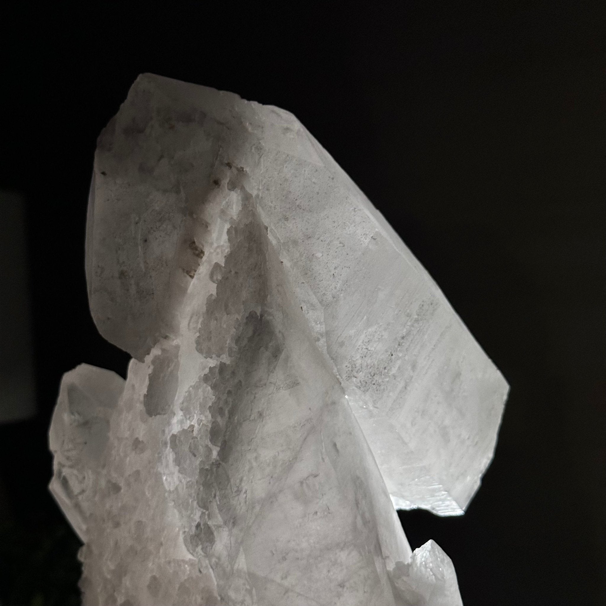 Clear Quartz Crystal Point on a Metal Stand, 9.8 lbs & 13.9" Tall #3122CQ - 028 - Brazil GemsBrazil GemsClear Quartz Crystal Point on a Metal Stand, 9.8 lbs & 13.9" Tall #3122CQ - 028Crystal Points3122CQ - 028