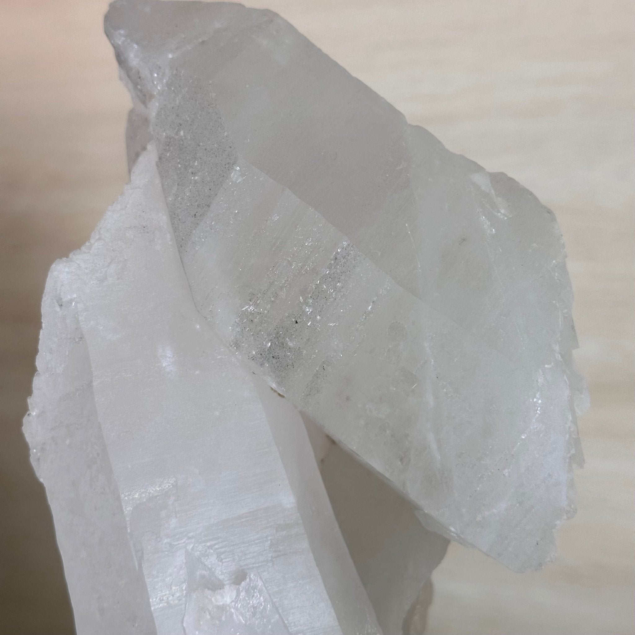 Clear Quartz Crystal Point on a Metal Stand, 9.8 lbs & 13.9" Tall #3122CQ - 028 - Brazil GemsBrazil GemsClear Quartz Crystal Point on a Metal Stand, 9.8 lbs & 13.9" Tall #3122CQ - 028Crystal Points3122CQ - 028