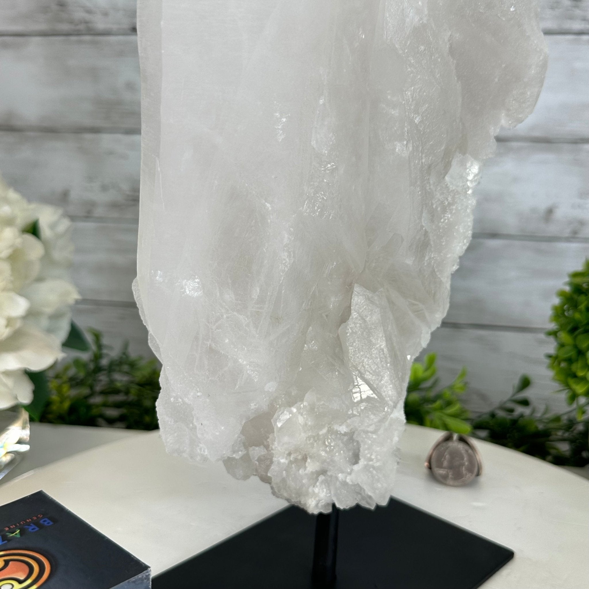 Clear Quartz Crystal Point on Fixed Base, 13.5 lbs & 15.1" Tall #3122CQ-012 - Brazil GemsBrazil GemsClear Quartz Crystal Point on Fixed Base, 13.5 lbs & 15.1" Tall #3122CQ-012Crystal Points3122CQ-012