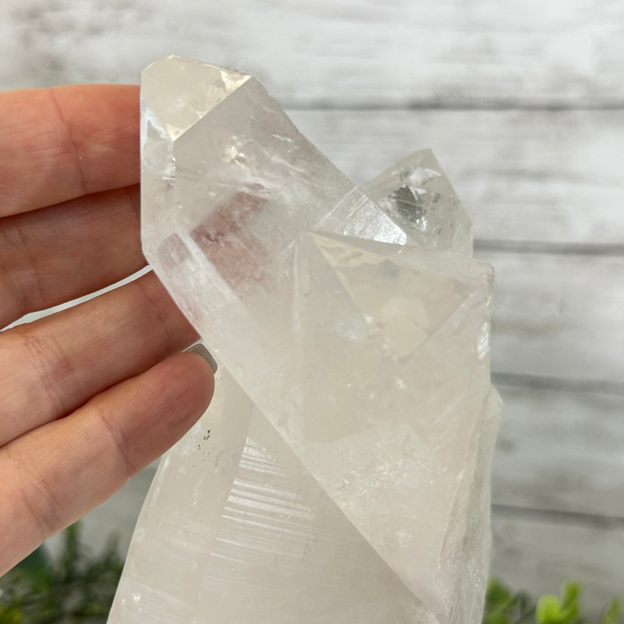 Clear Quartz Crystal Point on Fixed Base, 4.2 lbs & 8.9" Tall #3122CQ-007 - Brazil GemsBrazil GemsClear Quartz Crystal Point on Fixed Base, 4.2 lbs & 8.9" Tall #3122CQ-007Crystal Points3122CQ-007