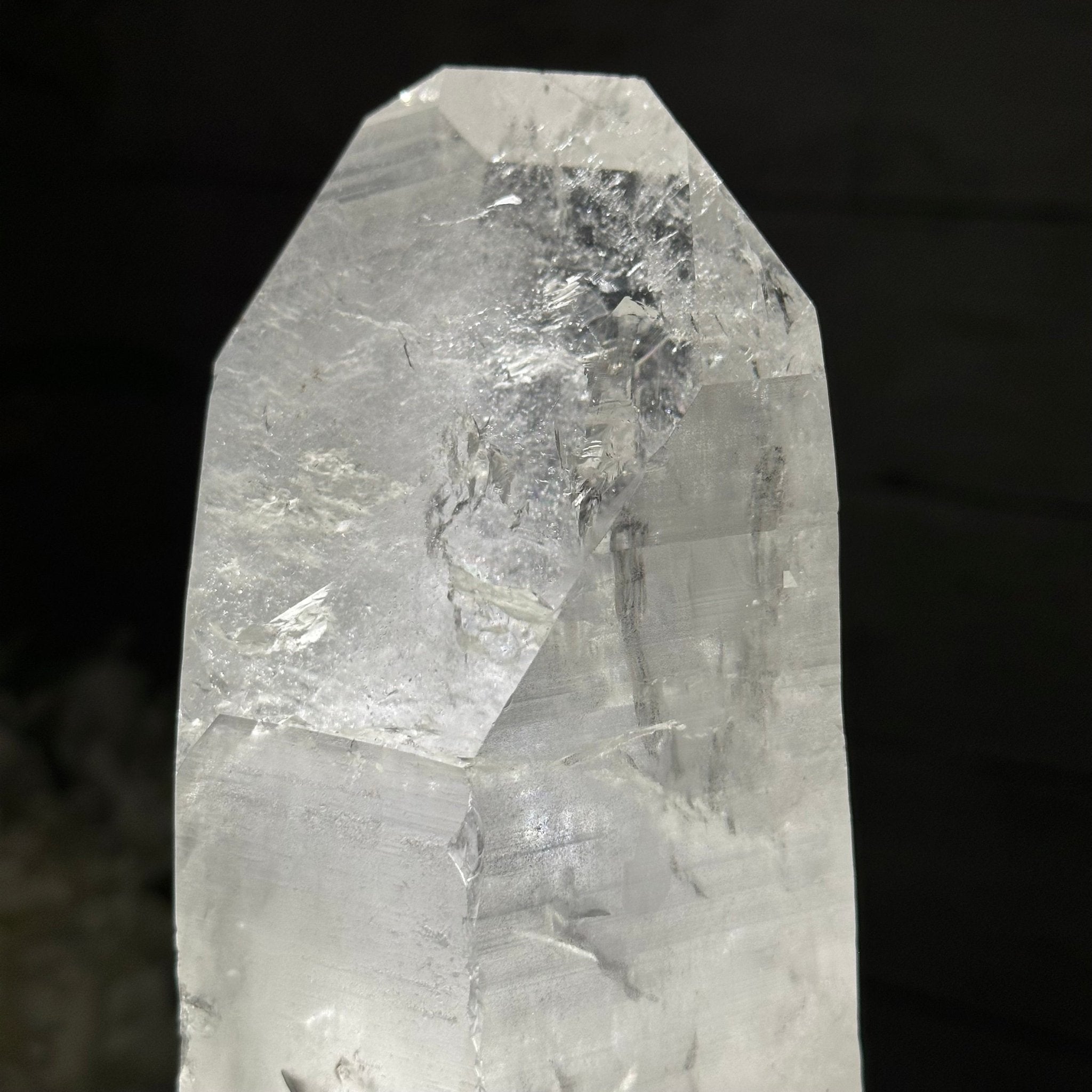 Clear Quartz Crystal Point on Fixed Base, 5.0 lbs & 11.9" Tall #3122CQ - 010 - Brazil GemsBrazil GemsClear Quartz Crystal Point on Fixed Base, 5.0 lbs & 11.9" Tall #3122CQ - 010Crystal Points3122CQ - 010