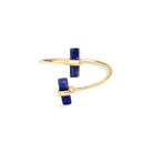 Cuff Gold Plated Bracelet w/ 2 Column Shaped Natural Gemstones - Brazil GemsBrazil GemsCuff Gold Plated Bracelet w/ 2 Column Shaped Natural GemstonesBracelet10GP9369 - 130