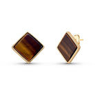 Drop Style 18K Gold Plated Earrings w/ Square Shaped Natural Gemstones - Brazil GemsBrazil GemsDrop Style 18K Gold Plated Earrings w/ Square Shaped Natural GemstonesEarrings11GP9961 - 132