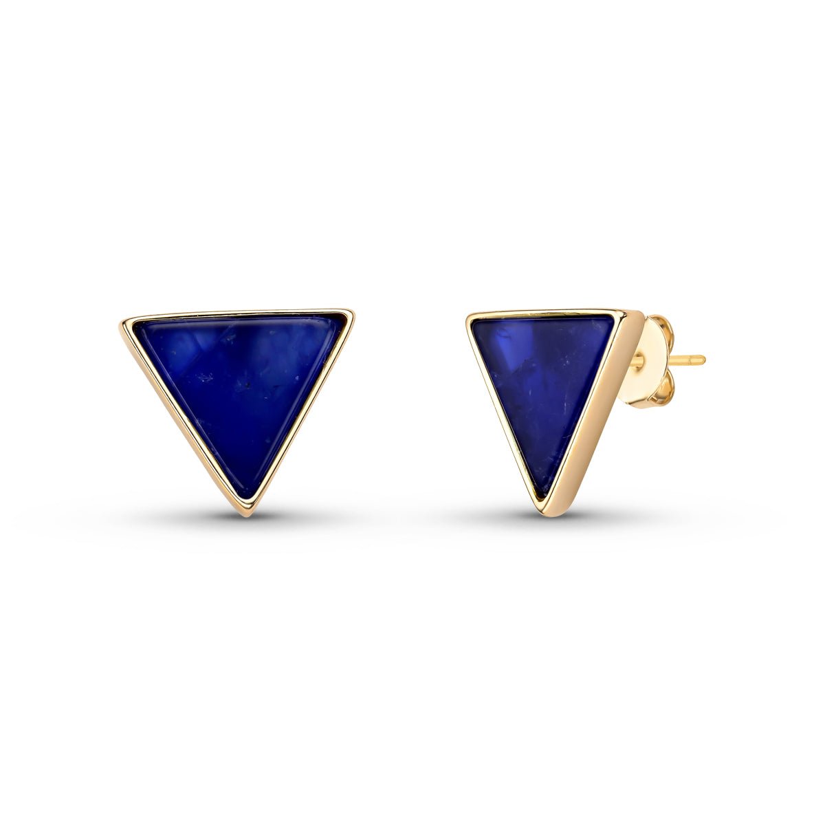 Drop Style 18K Gold Plated Earrings w/ Triangle Shaped Gemstones - Brazil GemsBrazil GemsDrop Style 18K Gold Plated Earrings w/ Triangle Shaped GemstonesEarrings11GP9960 - 130