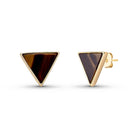 Drop Style 18K Gold Plated Earrings w/ Triangle Shaped Gemstones - Brazil GemsBrazil GemsDrop Style 18K Gold Plated Earrings w/ Triangle Shaped GemstonesEarrings11GP9960 - 132