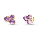 Drop Style 18K Gold Plated Earrings with 3 Natural Gemstones - Brazil GemsBrazil GemsDrop Style 18K Gold Plated Earrings with 3 Natural GemstonesEarrings11GP7292 - 103