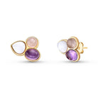 Drop Style 18K Gold Plated Earrings with 3 Natural Gemstones - Brazil GemsBrazil GemsDrop Style 18K Gold Plated Earrings with 3 Natural GemstonesEarrings11GP7292 - 304