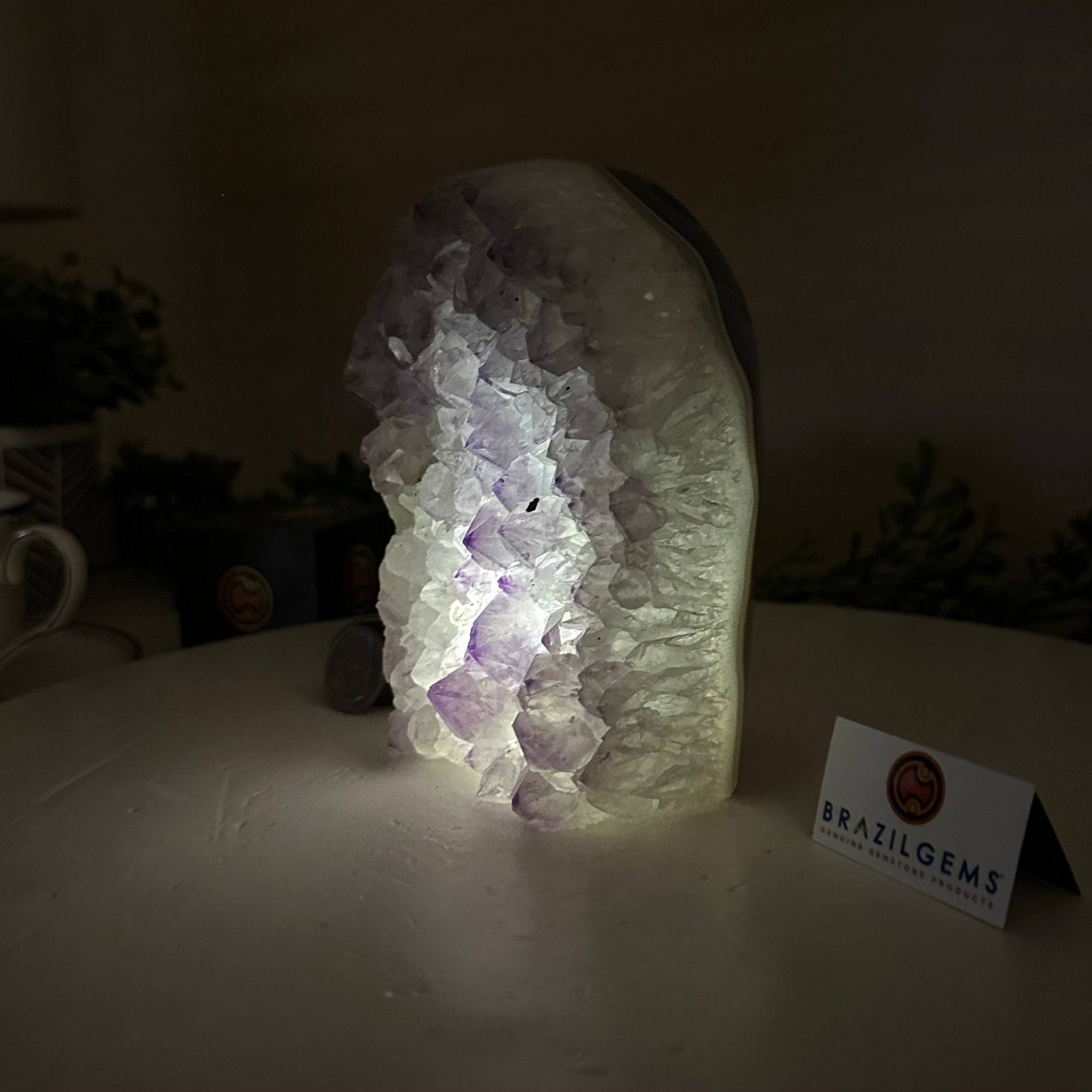 Drusy Amethyst Night Light 2.9 lbs & 5.5" Tall #5800AM - 006 - Brazil GemsBrazil GemsDrusy Amethyst Night Light 2.9 lbs & 5.5" Tall #5800AM - 006Night Lights5800AM - 006