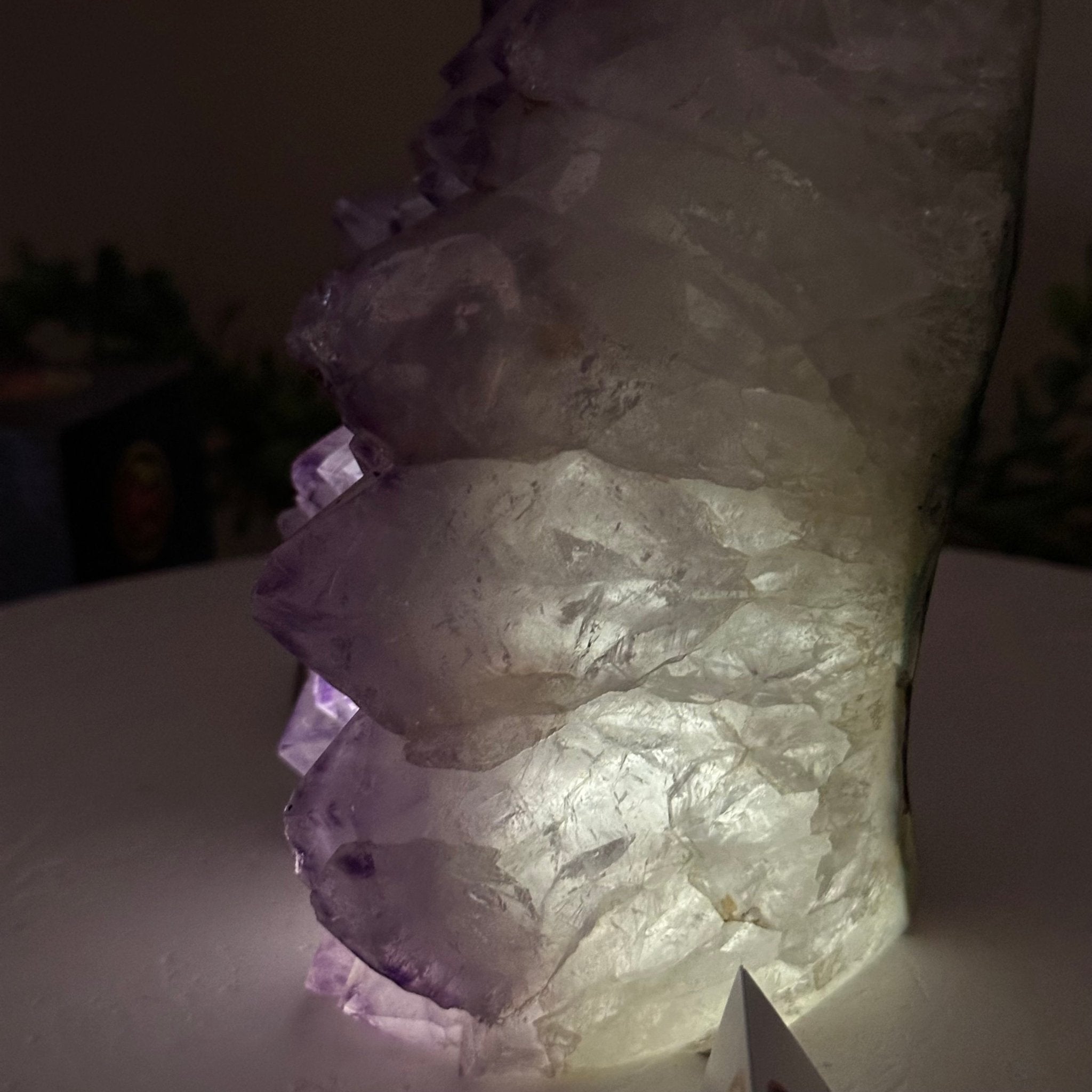 Drusy Amethyst Night Light 4.1 lbs & 6.7" Tall #5800AM - 014 - Brazil GemsBrazil GemsDrusy Amethyst Night Light 4.1 lbs & 6.7" Tall #5800AM - 014Night Lights5800AM - 014