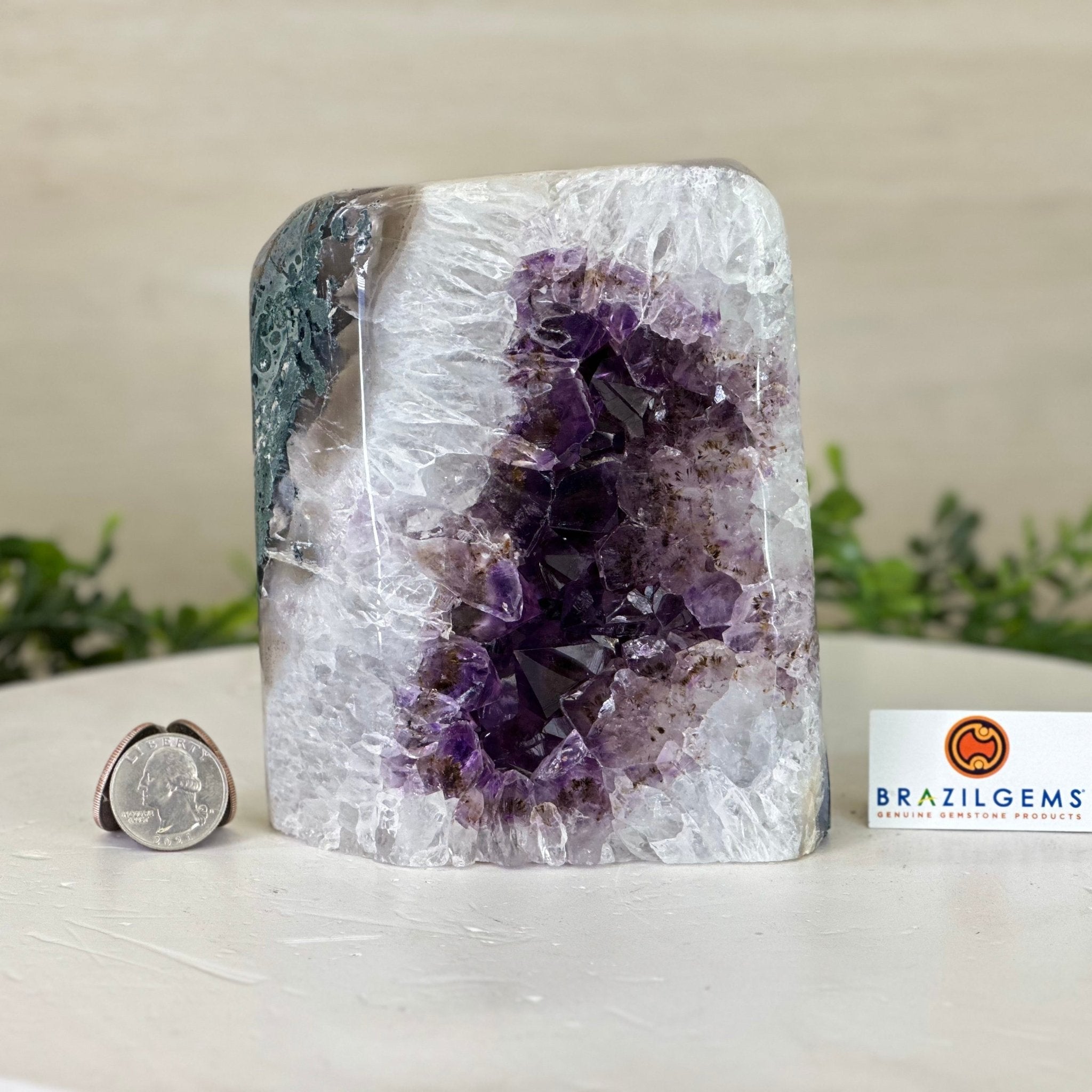 Drusy Amethyst Night Light 4.8 lbs & 5.4" Tall #5800AM - 020 - Brazil GemsBrazil GemsDrusy Amethyst Night Light 4.8 lbs & 5.4" Tall #5800AM - 020Night Lights5800AM - 020