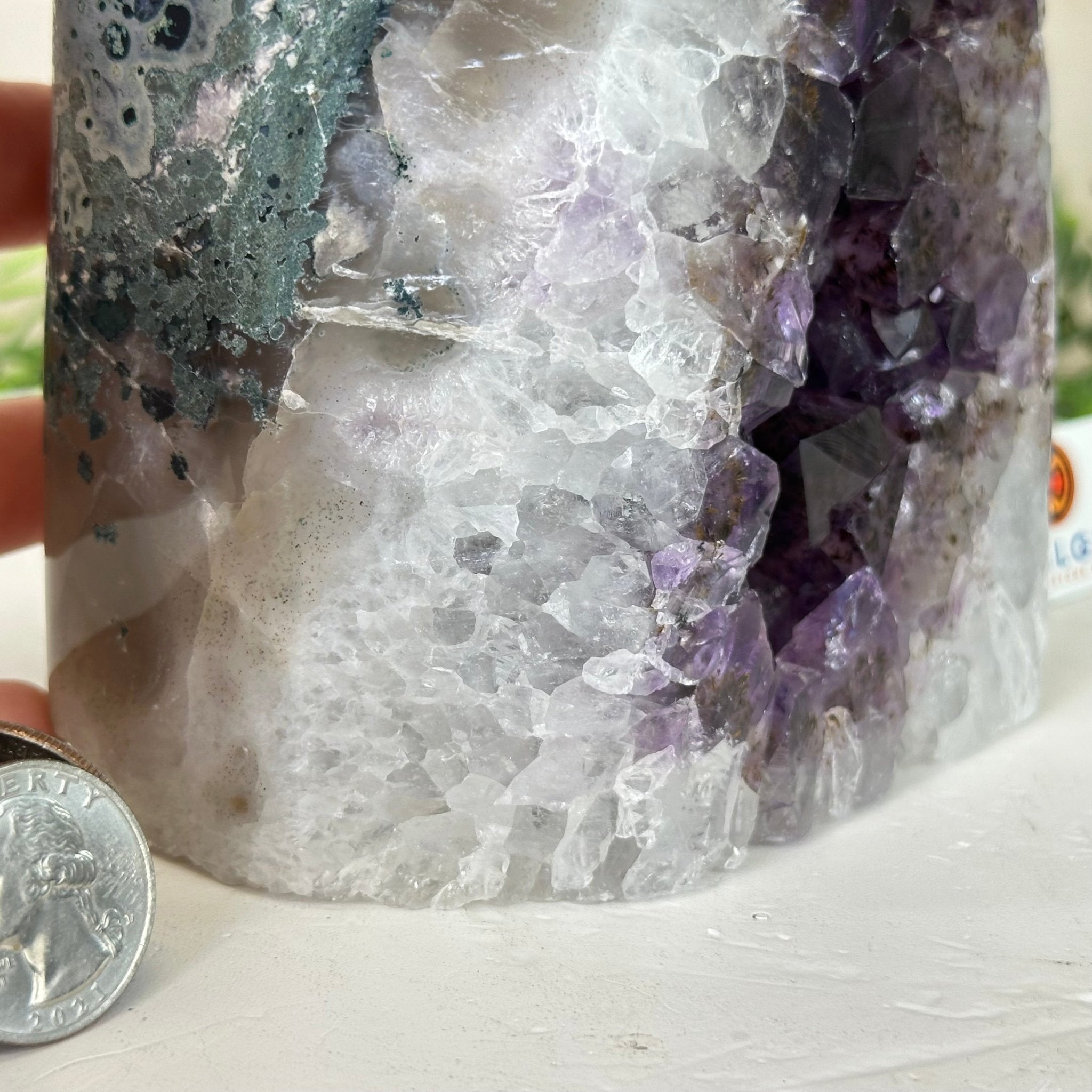 Drusy Amethyst Night Light 4.8 lbs & 5.4" Tall #5800AM - 020 - Brazil GemsBrazil GemsDrusy Amethyst Night Light 4.8 lbs & 5.4" Tall #5800AM - 020Night Lights5800AM - 020